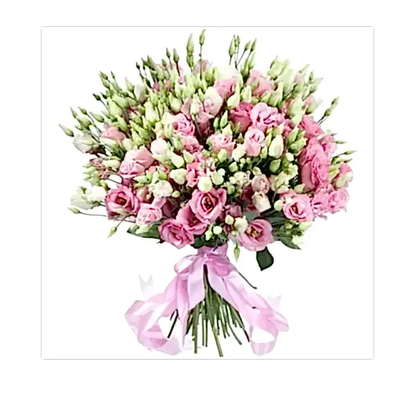 Kucak Dolusu Pembe Lisyantus Buketi