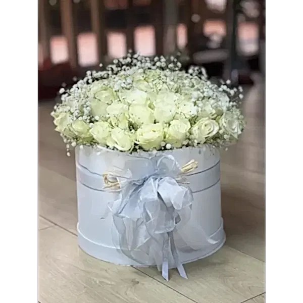61 adet beyaz gül